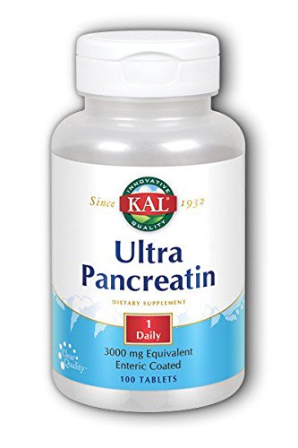 Kal 3000 Mg Ultra Pancreatin Tablets, 100 Count<BR>KAL 3000미리 울트라 판크리틴 100정