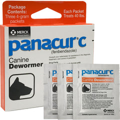 Panacur C Canine Dewormer Three 4 Gram Packages Fenbendazole<BR>파나큐어 C 4그램 3팩 팬벤다졸 구충제